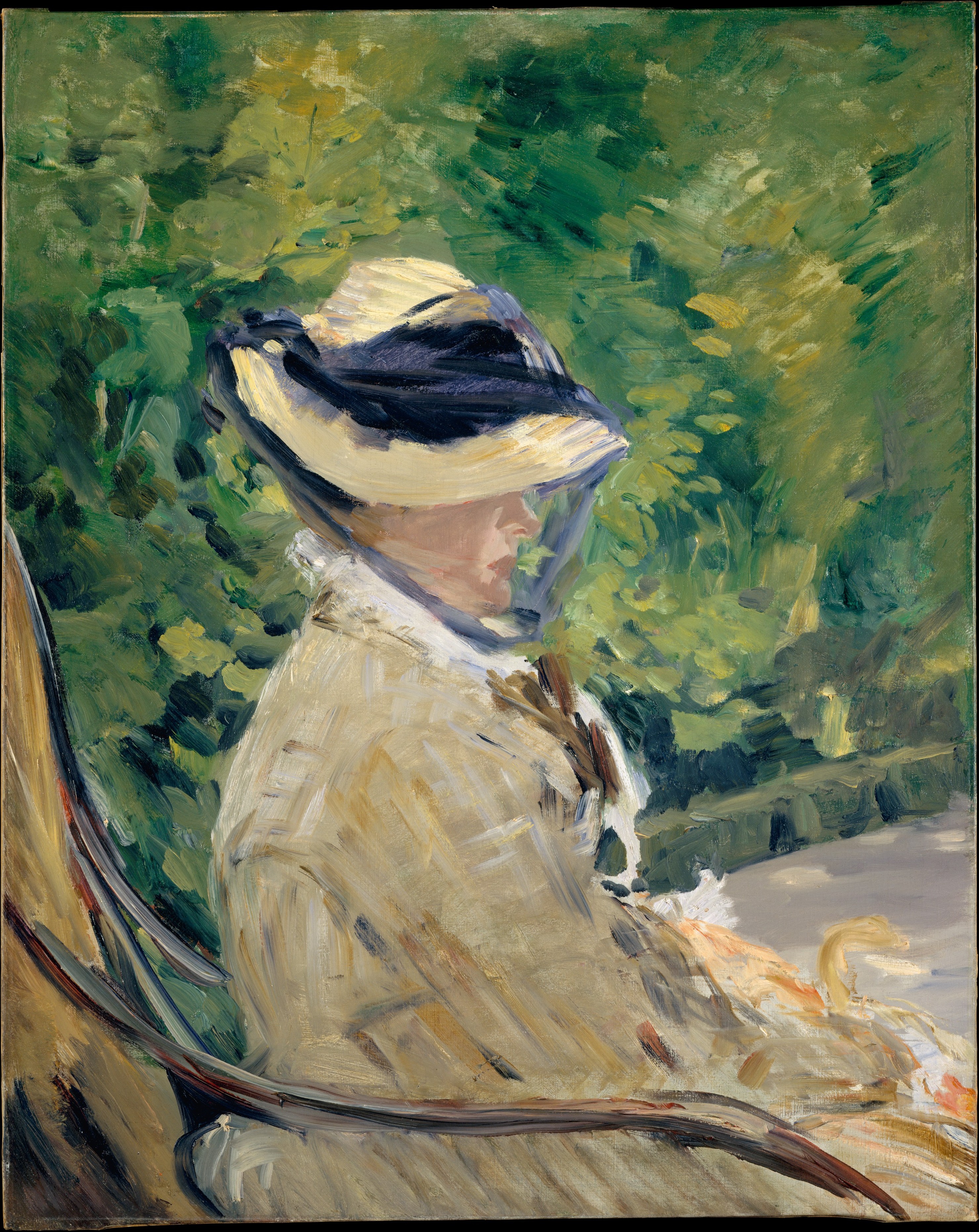 Alla Prima Painting | Jackson's Art Edouard Manet, Madame Manet (Suzanne Leenhoff, 1829–1906) at Bellevue, 1880, oil on canvas, 80.6 x 60.3cm, 31 3/4 x 23 3/4in, The Walter H. and Leonore Annenberg Collection, Gift of Walter H. and Leonore Annenberg, 1997, Bequest of Walter H. Annenberg, 20