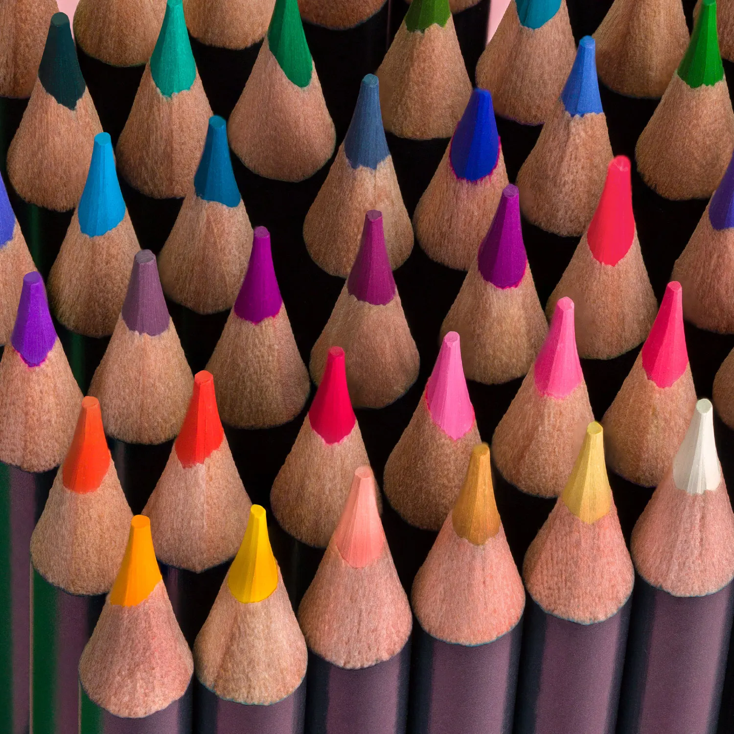 Arta Pencil Colouring Pencils all lined up 