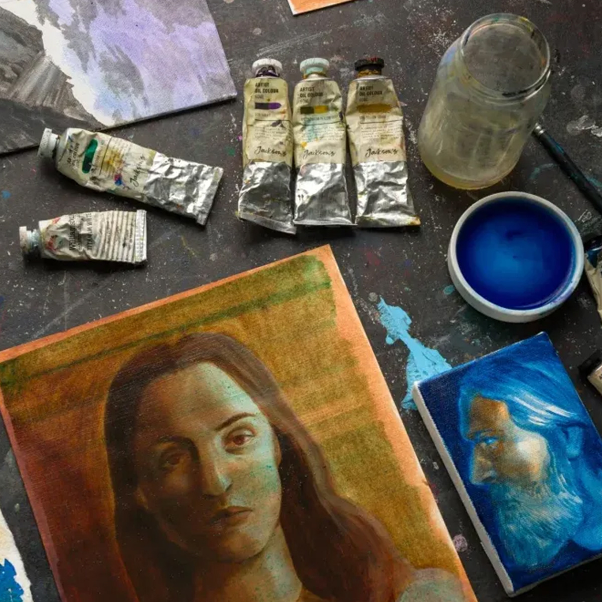 Underpainting in Oil and Acrylic