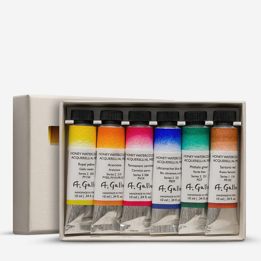 A. Gallo Handmade Watercolour Paint Core 10ml Tube Set