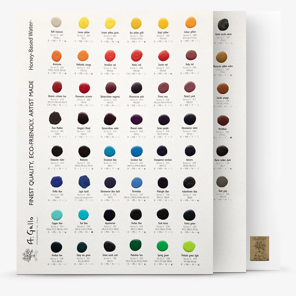A. Gallo 86 Watercolour Dot Card