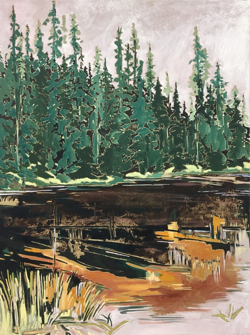 'Umbra', Ange Mullen-Bryan, Oil on linen, 46 x 61 cm
