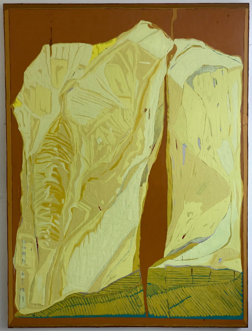 'Vision of Landscape', Clare Thatcher, Oil & pigment on canvas, 200 x 150 x 5 cm