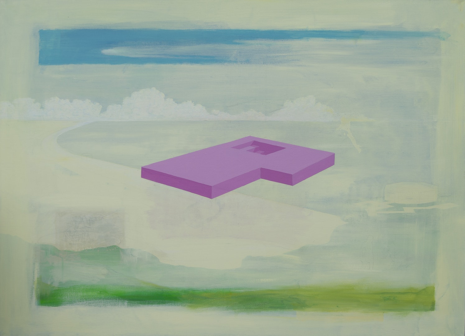 'Component', Gary Scholes, Acrylic on canvas, 92 x 127 x 4 cm
