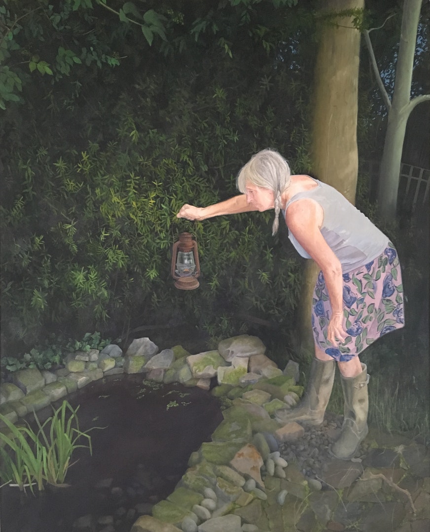 'Still Looking 2', John Whitehill, Oils on canvas, 100 x 80 x 2 cm