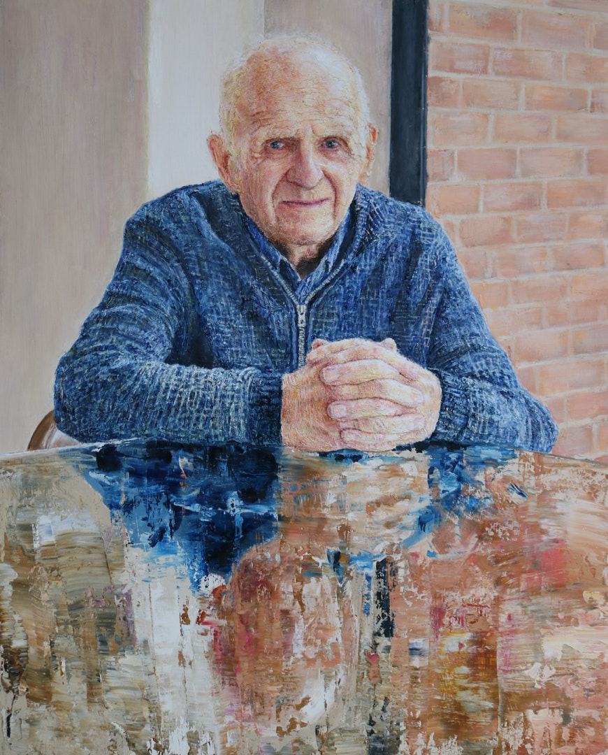 'A Reflection of Time', Liam Dunne, Oil on wood, 77 x 63 x 4 cm