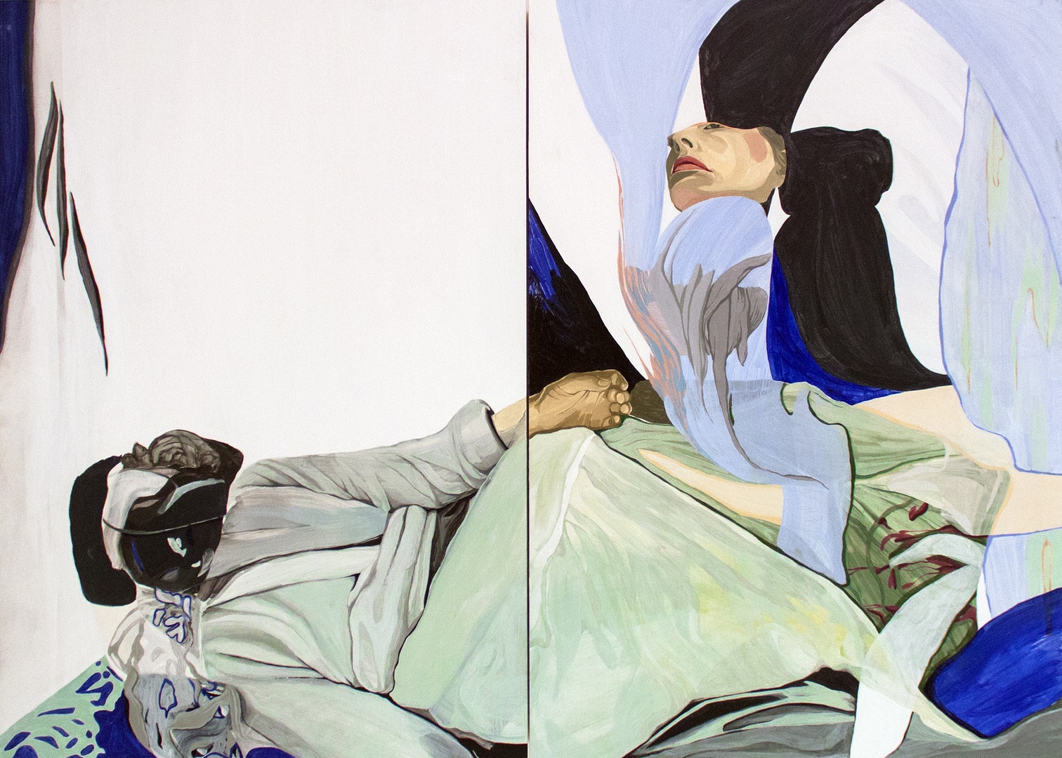 'Between Man and Man', Magdalena Gluszak - Holeksa, Oil on board, 61 x 85 x 4.4 cm