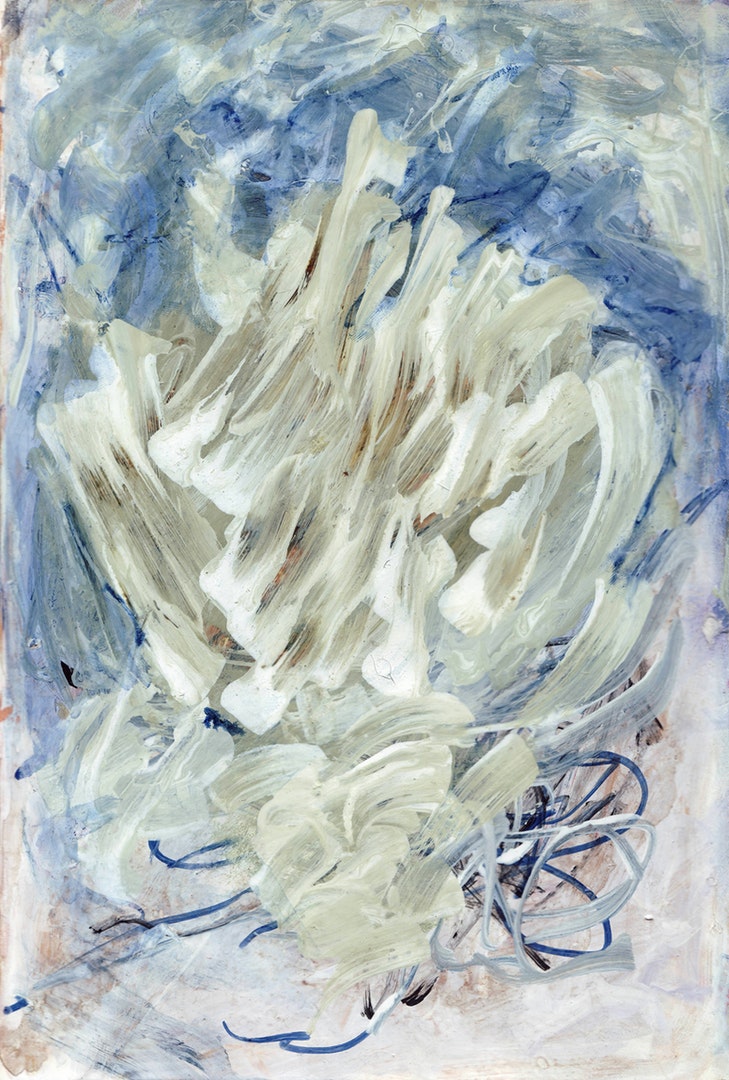 'lately the wind burns', Maxim Jones, Acrylic, ink and pen on paper, 29.5 x 20 cm
