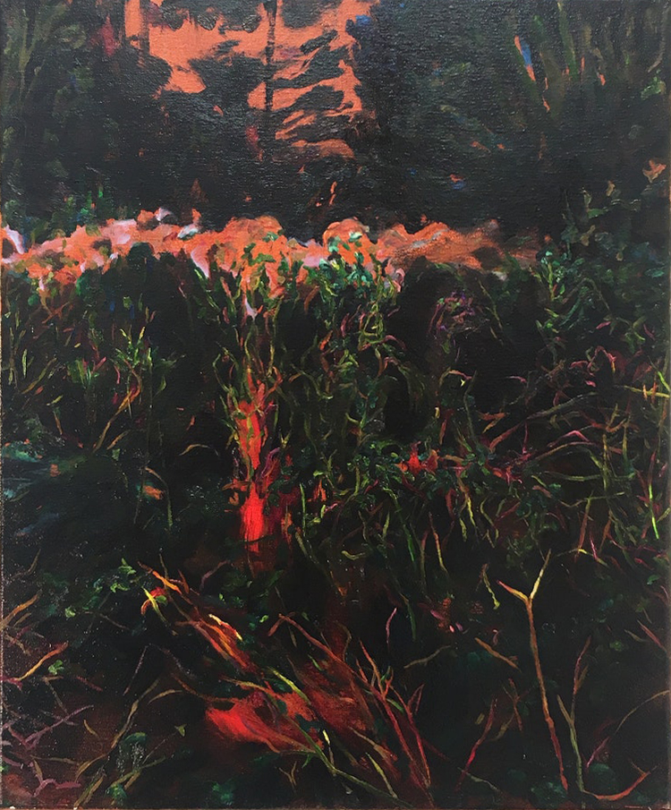 'Under the Rainbow', Rose McLaren, Oil on canvas, 50 x 60 cm