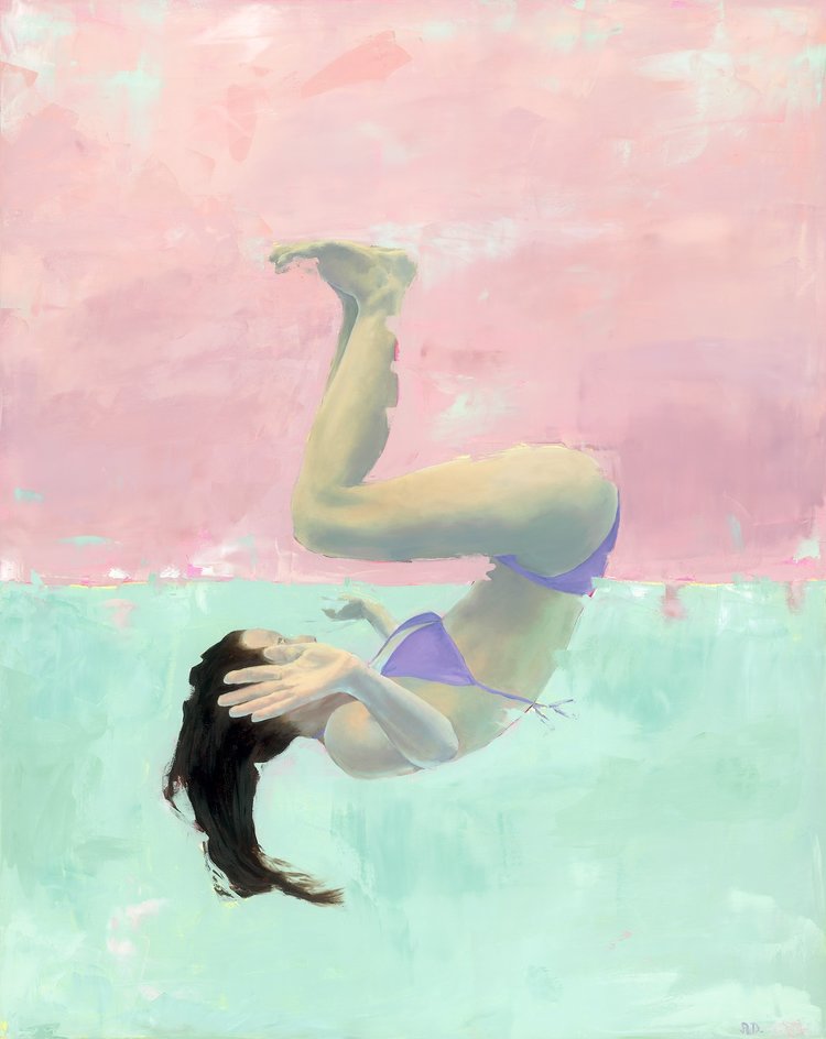 'Spin 3', Amy Devlin, Oil on canvas, 100 x 80 x 4 cm