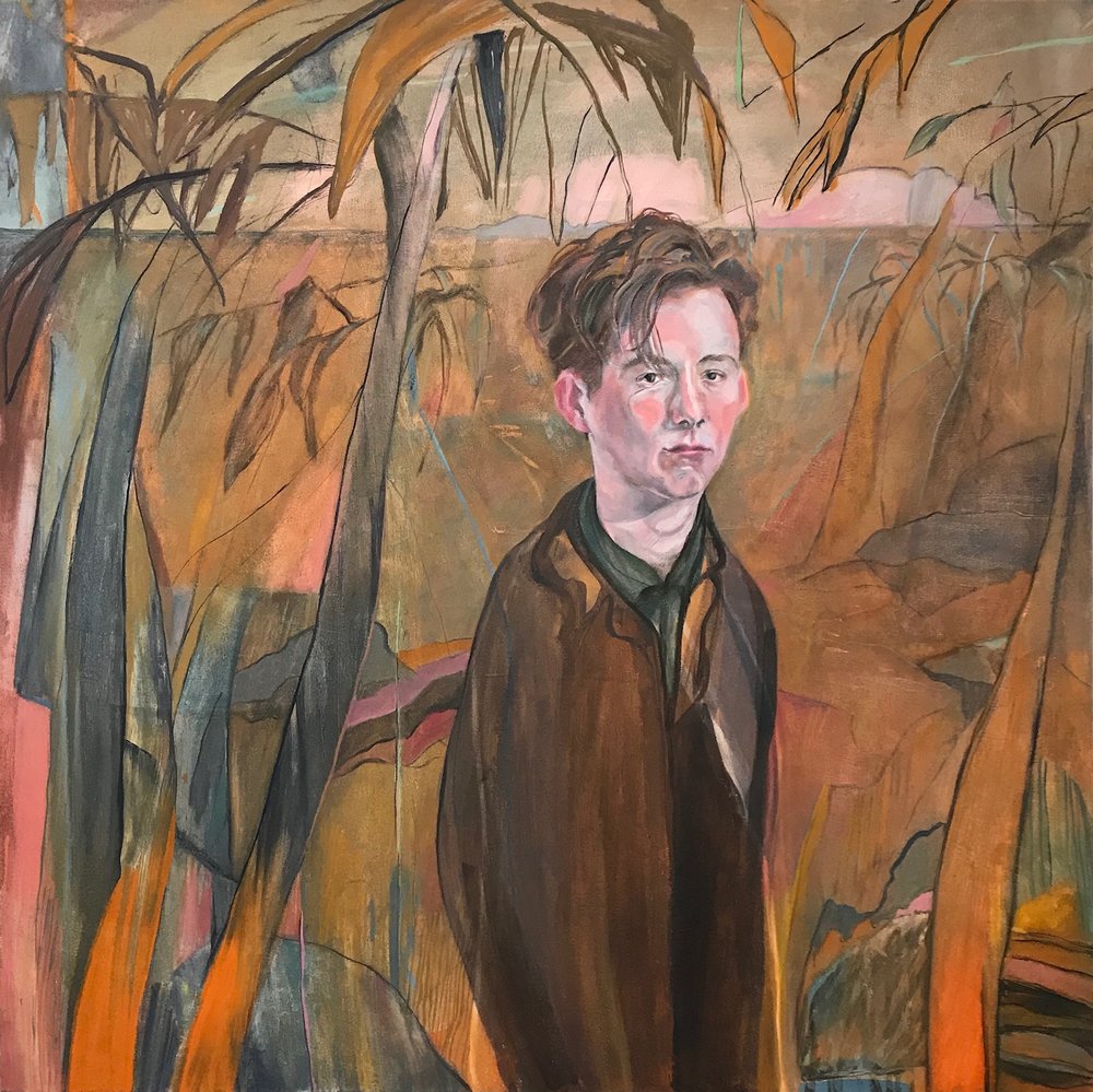 'Future Farmer 2', Annie Suganami, Oil on canvas, 100 x 100 x 4 cm
