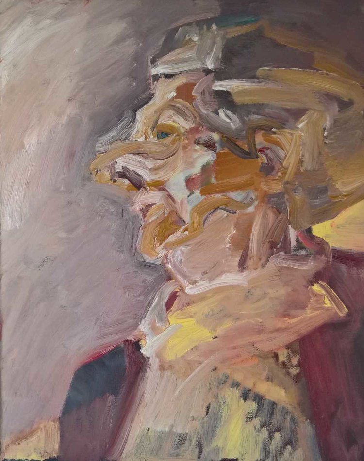 'Wilma', Regina Schween, Oil on canvas, 50 x 40 x 1.8 cm