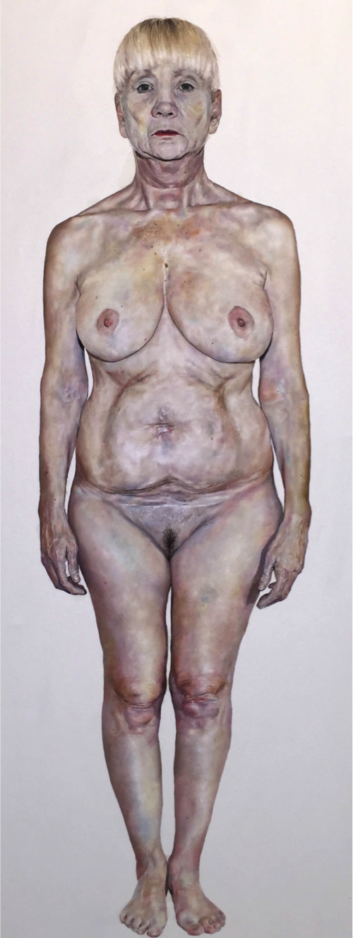 'Helen', Hannah Murray, Oil on canvas, 190 x 90 x 4 cm