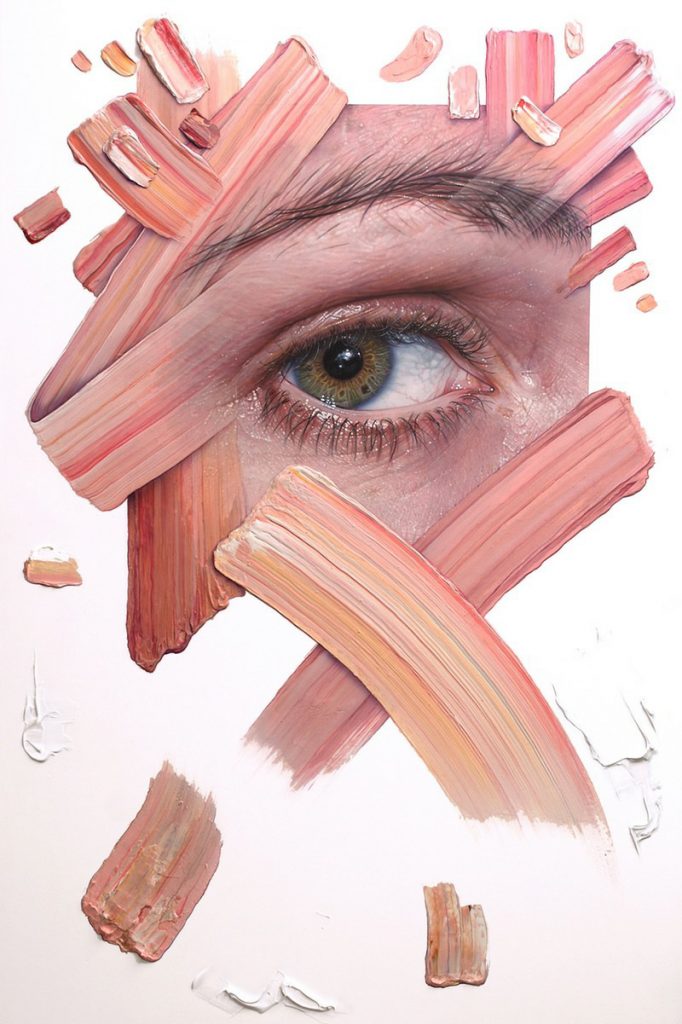 ‘A Meticulous Disorder’,  Simon Hennessey, Acrylic on wooden panel, 96 x 65 cm