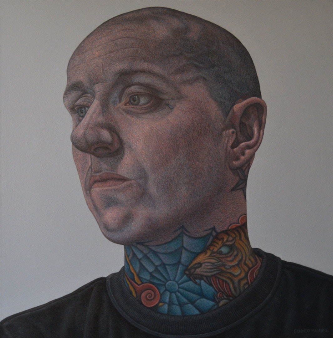 'Barry', Connor Maguire, Oil on canvas, 50 x 50 cm