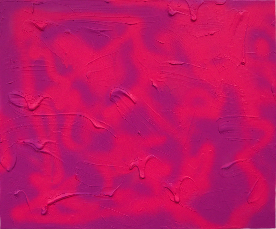 'Lava Lamp', Daisy Collis, Acrylic and spray paint on canvas, 50.8 x 61 cm