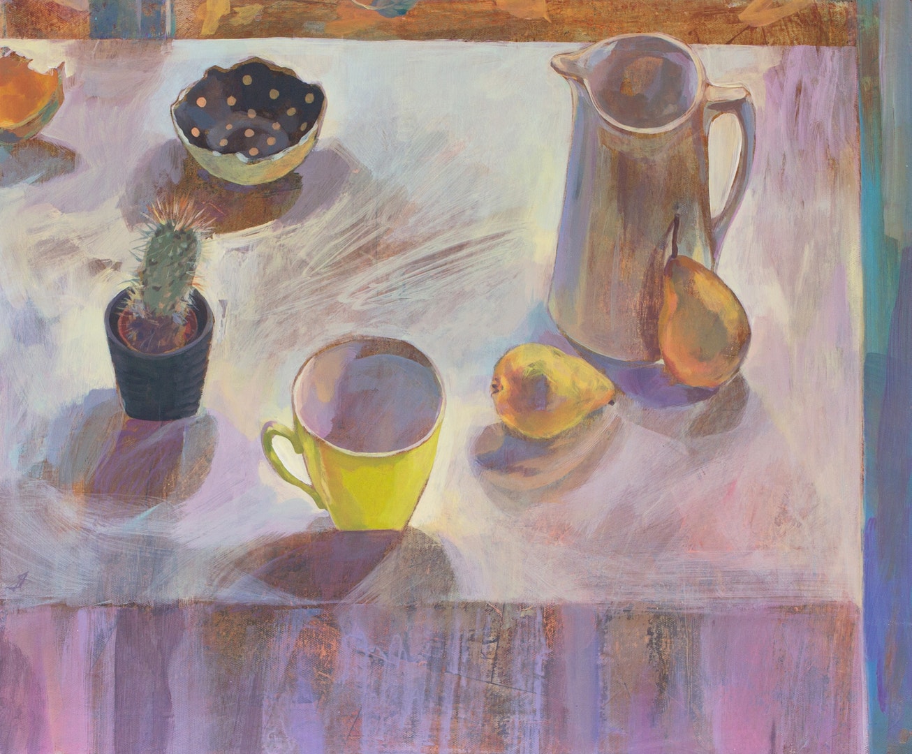 'Shades of Yellow', Gabriella Buckingham, Acrylic on canvas, 51 x 61 cm