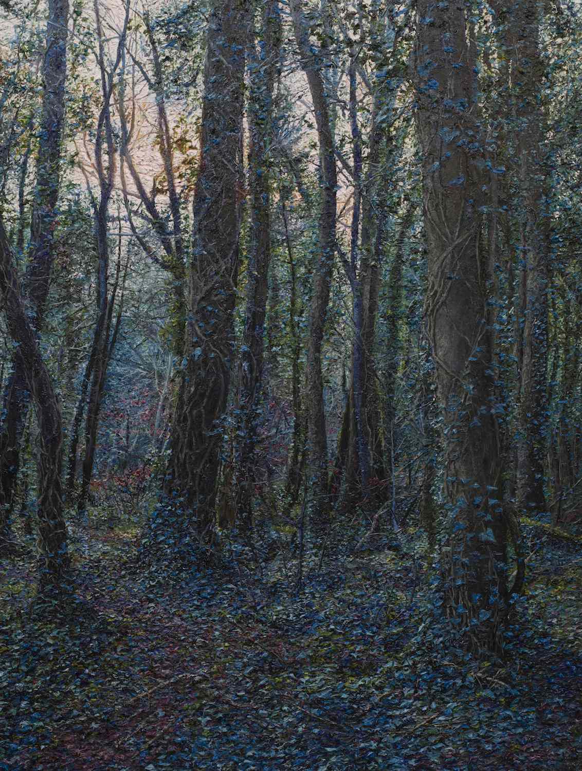 'A descent into the delirium of night', Jonathan Dickson, Oil on canvas, 80 x 60 cm
