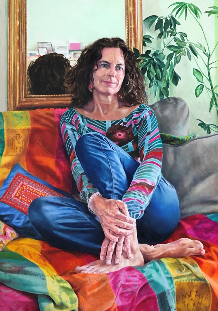 'Isabelle', Kaye Hodges, Oil on panel, 60 x 48 cm