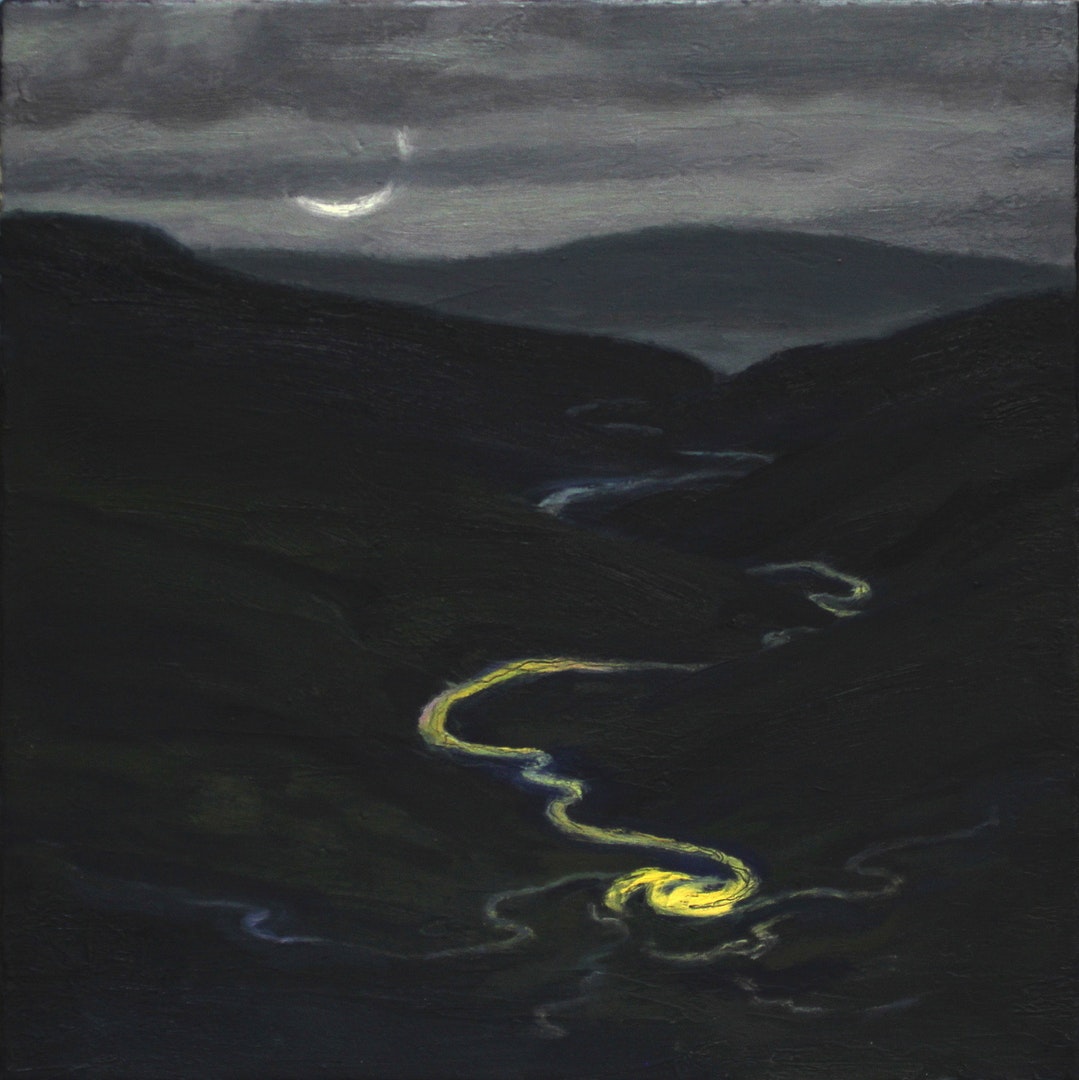 'Source', Lionel Playford, Oil on canvas, 40 x 40 cm