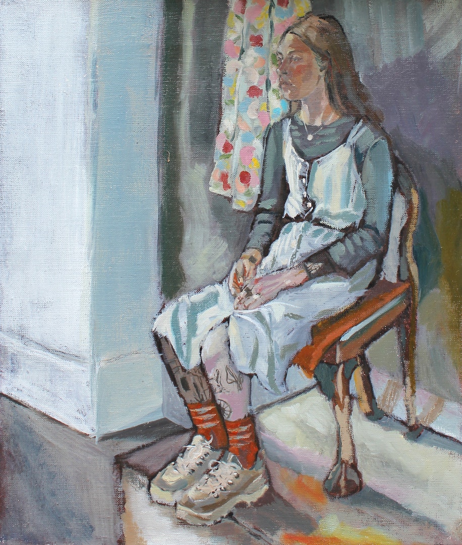 'Bernie', Nicola FitzGerald, Oil on canvas, 36 x 30 cm