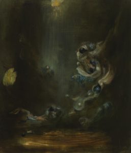 'Elver', Pippa Gatty, Oil on linen/ply, 30 x 26 cm