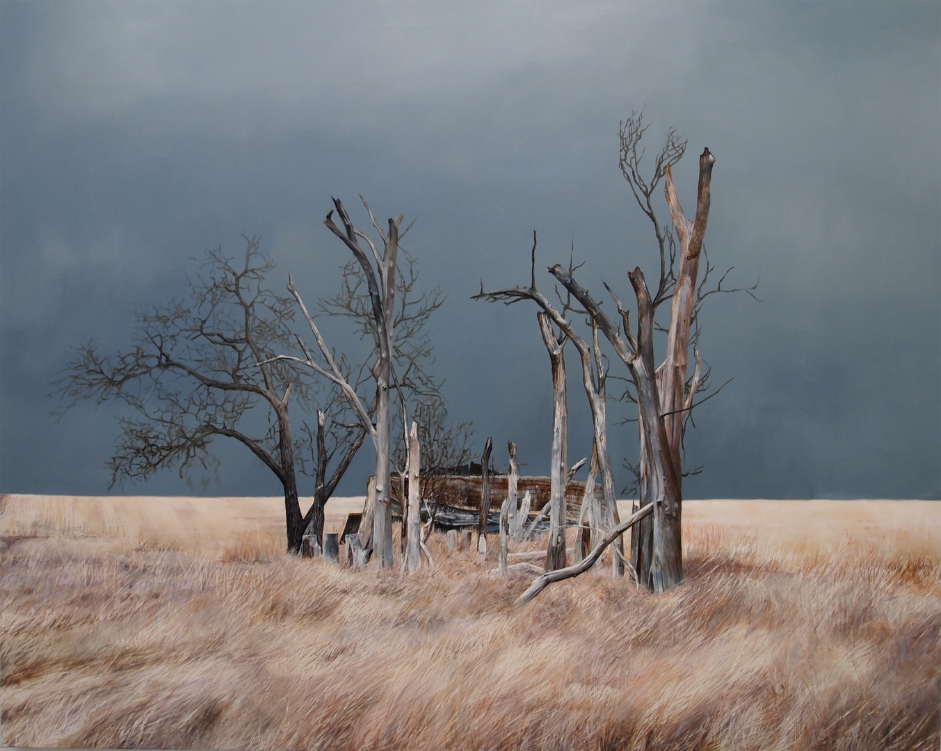 'Drifter', Polly Townsend, Oil and acrylic on canvas, 121 x 152 cm