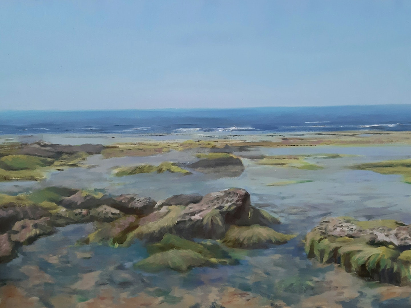 'Poleg Beach', Shay Avivi, Oil on canvas, 60 x 80 cm