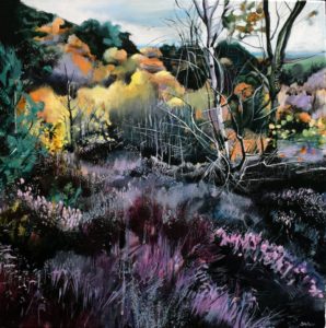 'Top of Musket's Hole, Autumn', Sophie Parr, Acrylic on canvas, 60 x 60 cm