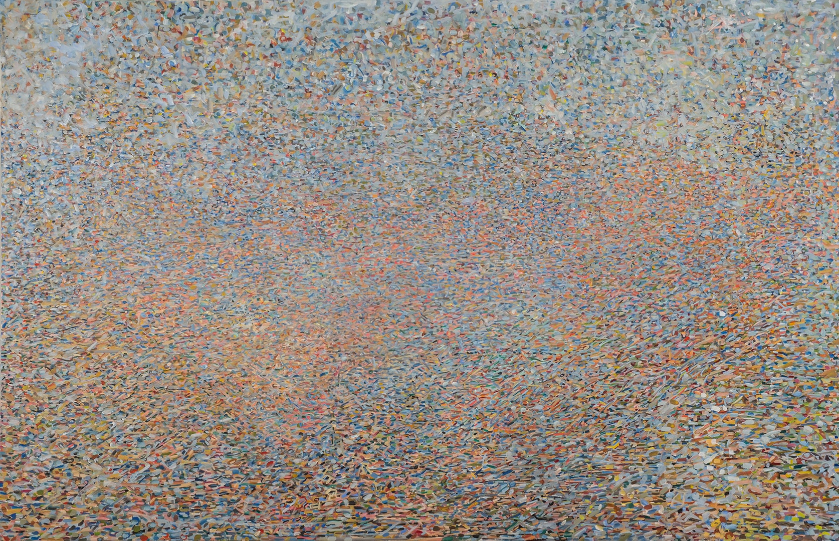 'View of Nahal Rahaf 2018', Zohar Cohen, Tempera on canvas, 164 x 252 cm