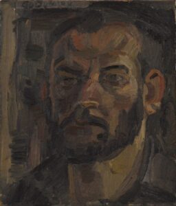 'Self portrait', Giannis Efthimiou, Oil on canvas, 25 x 35 cm