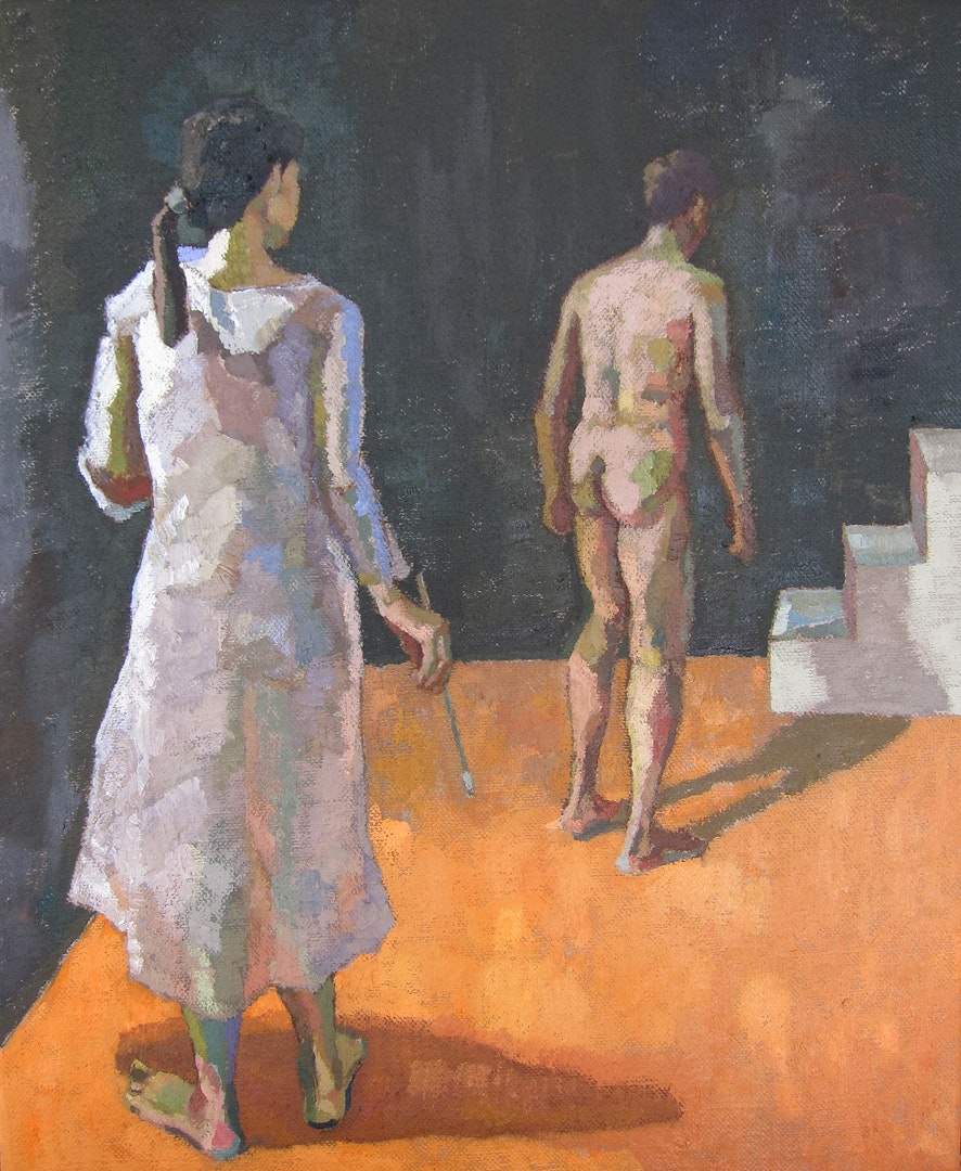 'The Captive', Johanna Zhang, Oil on linen, 56 x 46 cm