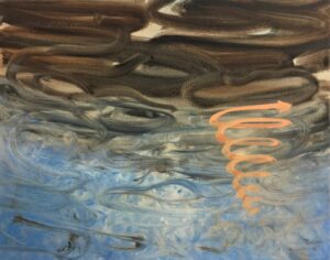 'Intertidal', John Wyatt Clarke, Oil on canvas, 40 x 60 cm