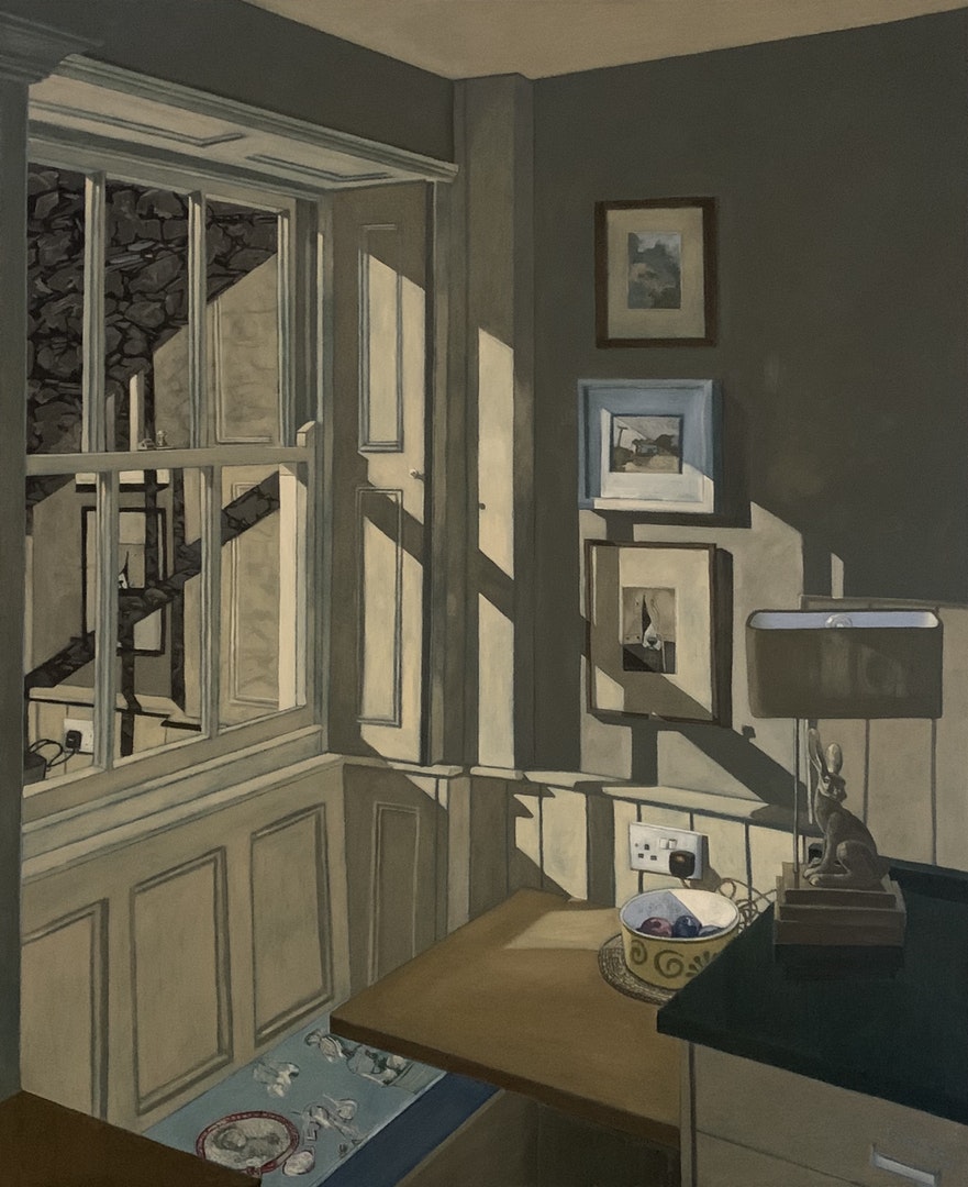 'Hopper's Corner', Joseph Harper, Oil on canvas, 100 x 120 cm