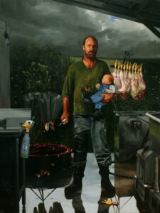 'Michael', Julia Dixon, Oil on canvas, 183 x 142 cm
