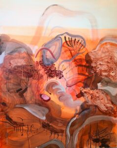 'Breathing in Unison', Justine Formentelli, Acrylic on canvas, 150 x 120 cm