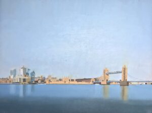 'View from Queens Walk', Kieran Luke Naish, Oil, 57 x 72 cm