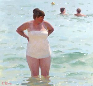 'Summer Heat', Lena Rivo, Gouache, 23 x 25 cm