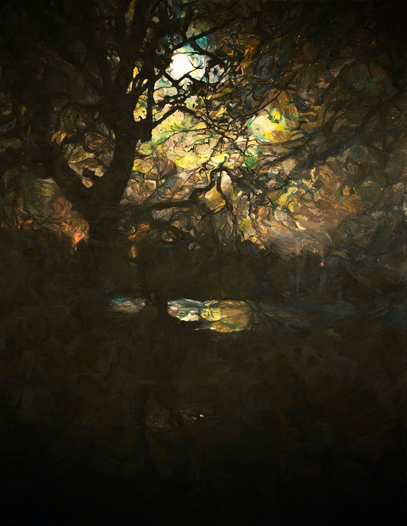 'Moonlight', Lucille Dweck, Oil on linen, 153 x 122 cm