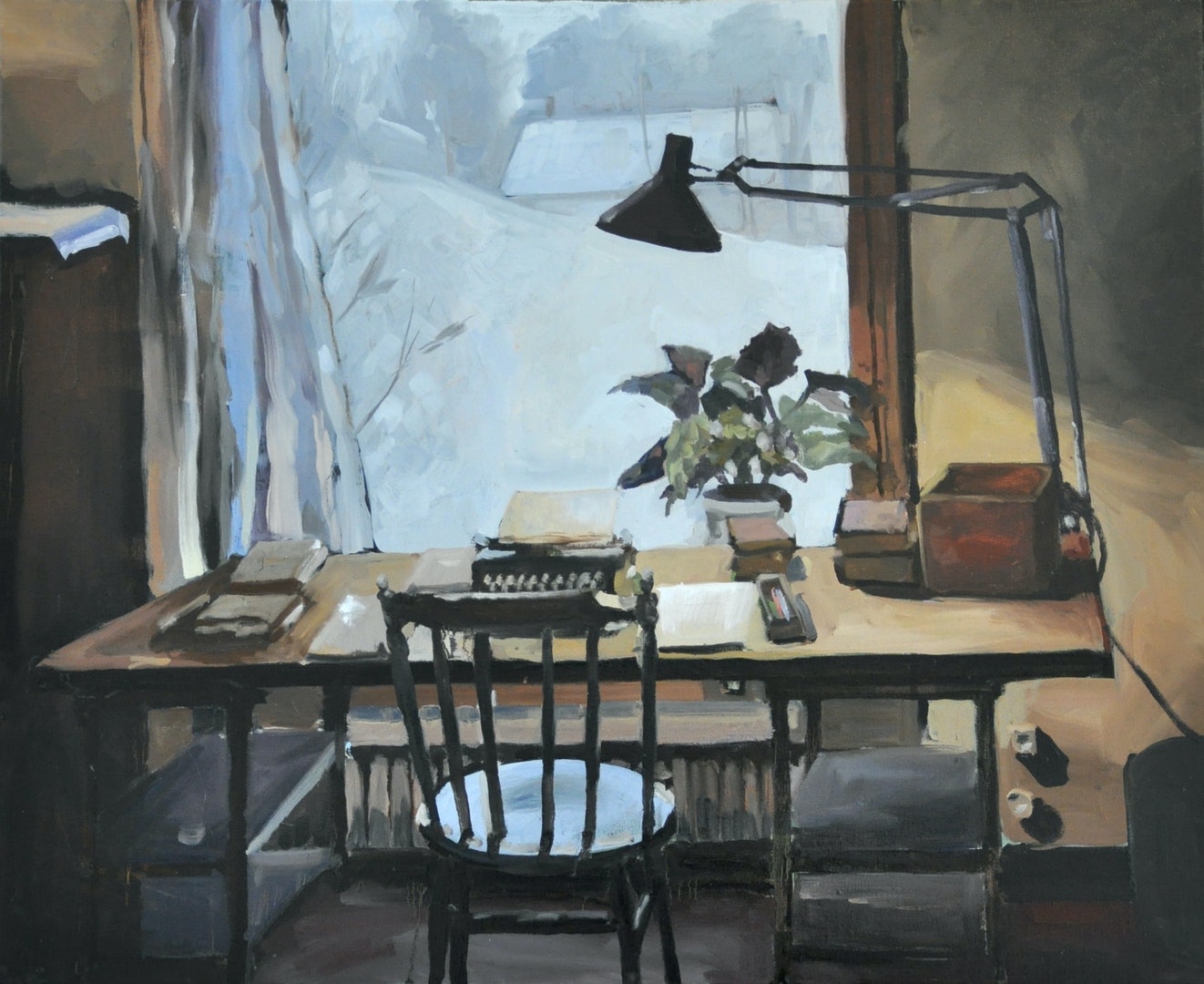 Lidmans stationary', Ludvig Sjödin, Oil on canvas, 60 x 73 cm