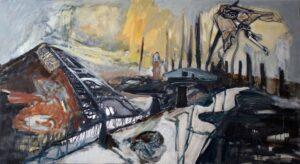 'The Valley 1', Steph Goodger, Oil on canvas, 120 x 220 cm