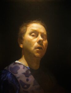 'The Cabinetmaker', Timothy Allen, Oil on linen, 40 x 60 cm