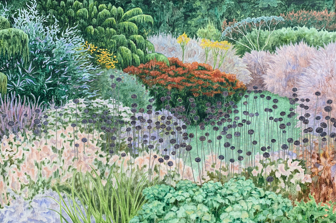 'Garden', Alexander Haywood, Oil on canvas, 100 x 150 cm