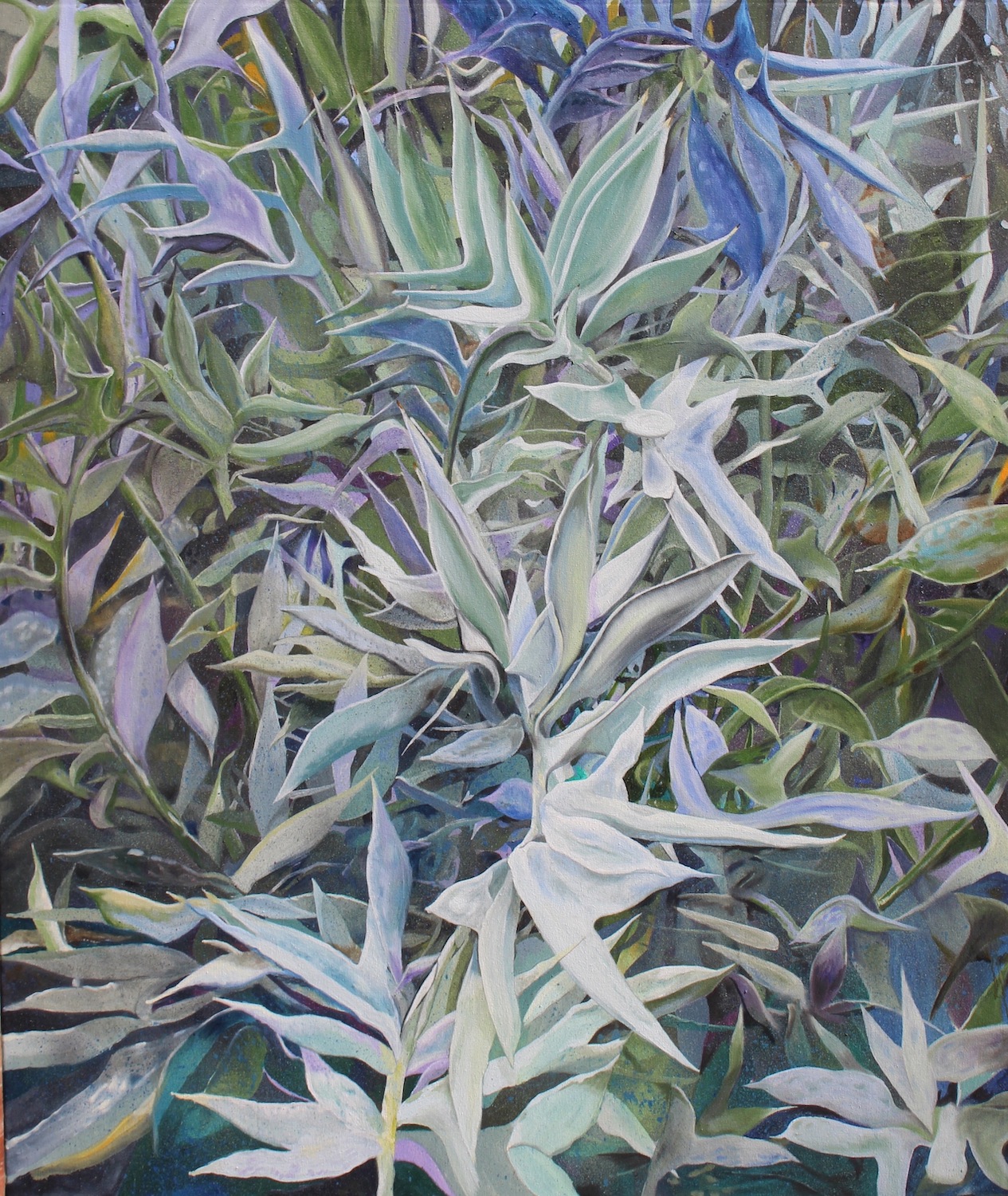 'Encephalartus 1', Bill Mangan, Oil on canvas, 120 x 100 cm