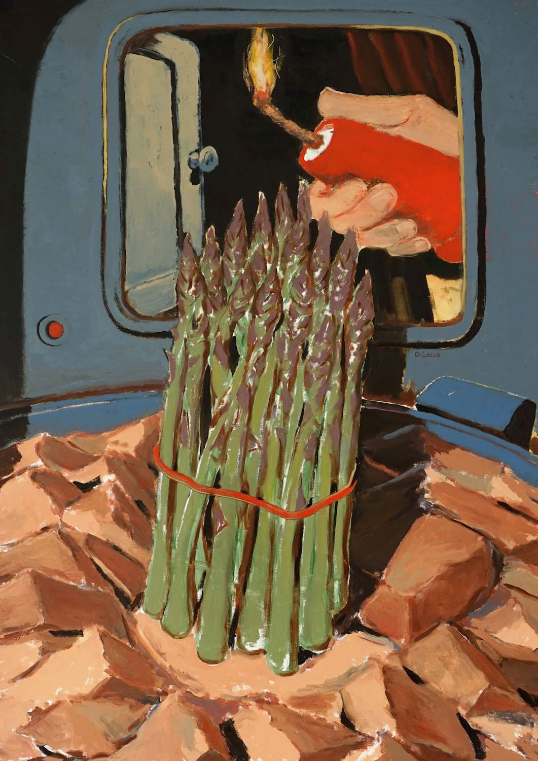 'Der Anlass', Bruno Di Lecce, Oil on linen, 103 x 73 cm