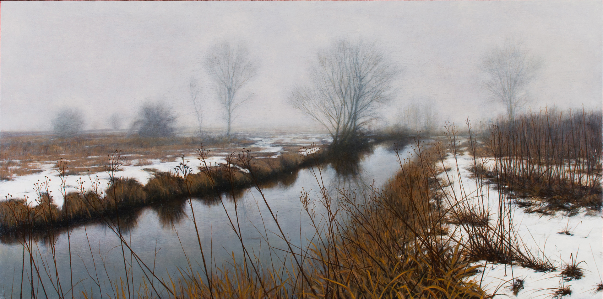'Token Creek', Douglas Whittle, Oil on wood, 61 x 122 cm
