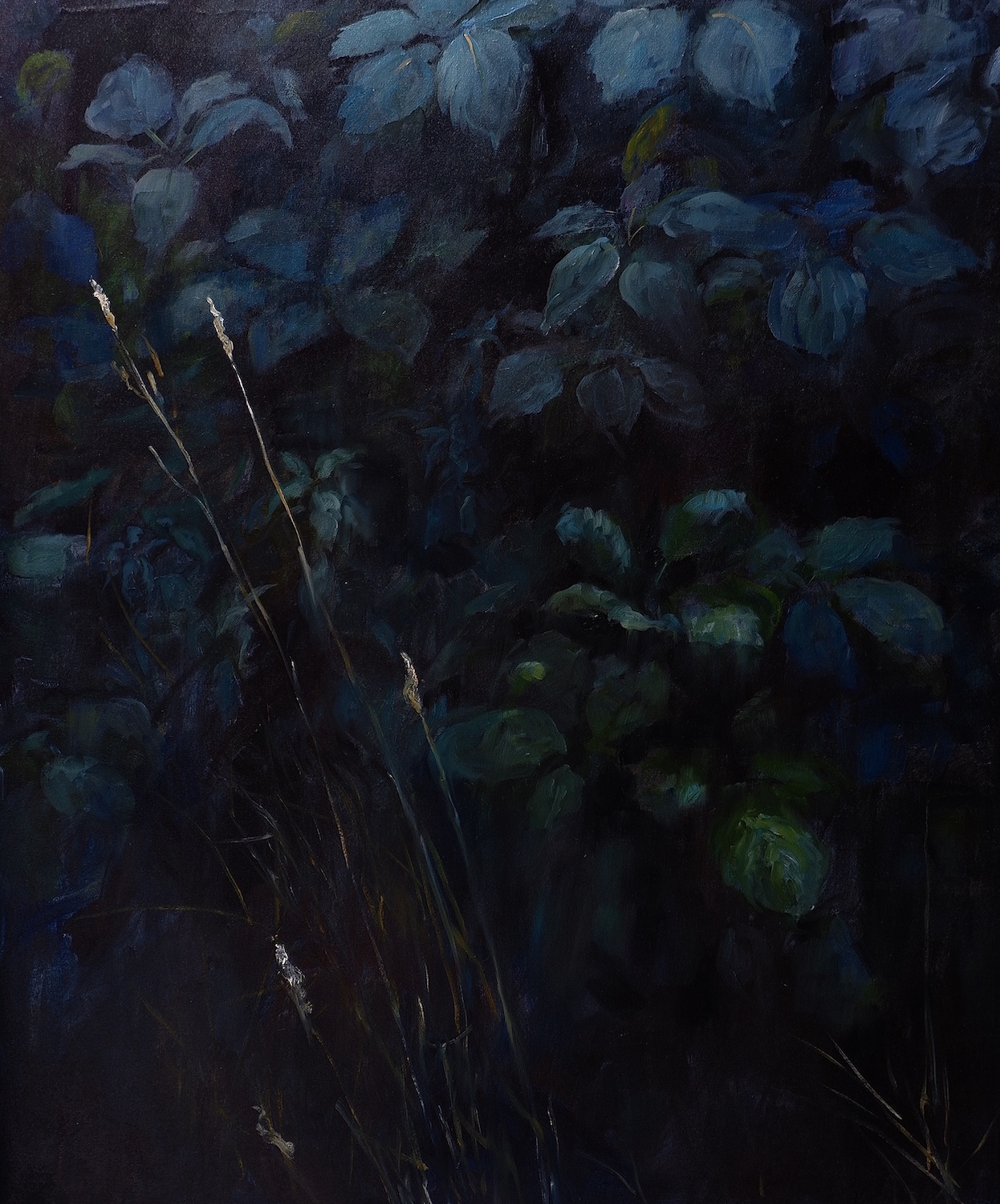 'In Blue Shade', Helen Tarr, Oil on canvas, 102 x 84 cm
