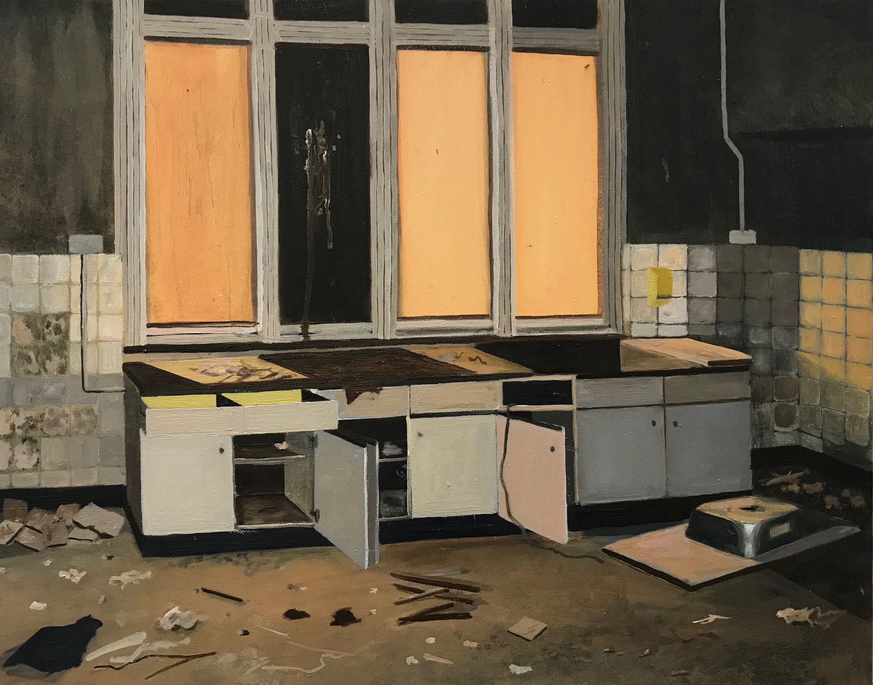 'The Aftermath', James Birkin, Oil on canvas, 48 x 60 cm