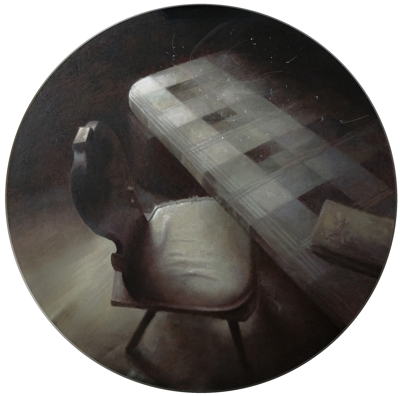 'Table', Joanna Śmielowska-Jaremin, Oil on linen, 90 x 90 cm