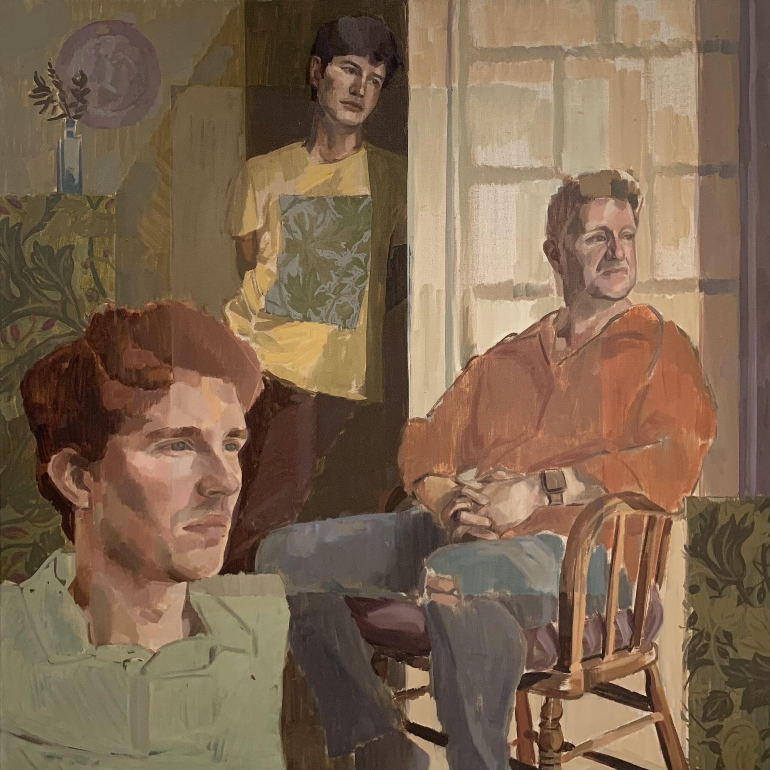 'Trio', Kayoon Anderson, Oil on canvas, 100 x 100 cm